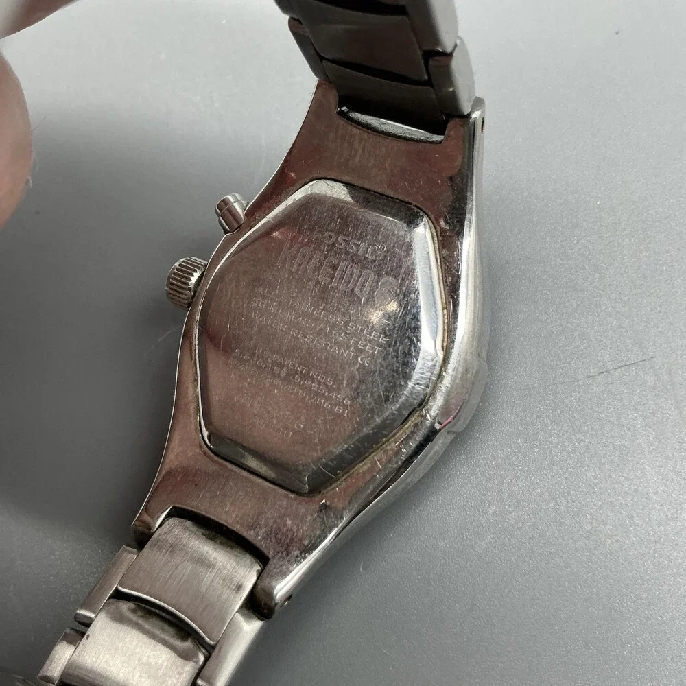 Fossil Kaleido Womens Watch 28mm Oklahoma University Stainless New Battery 6.5